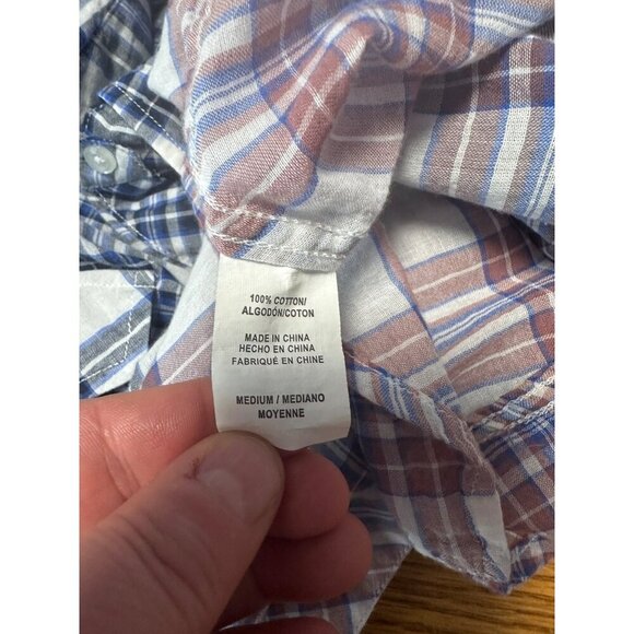 Rails Ashton Ombre Plaid Button Down Shirt Women's Size M - Picture 8 of 9